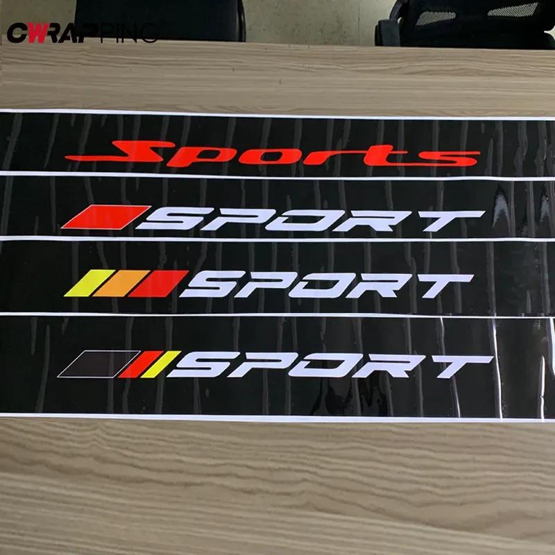 SPORT Car Stickers Vinyl Wrap Film Front Windshield Sunscreen Decals DIY Decorative Sticker for Car Motorcycle Decor Accessories