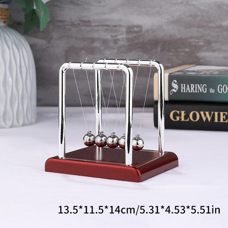 Metal Newton Pendulum Newton Cradle Balance Steel Balls Pendulum Ball Decor Home Decoration Physics Science Pendulum