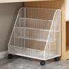 Large Book Library Cart Mobile Iron Document Bookcase Rack Picture Underdesk Storage Bookshelf Holder Children Room Organizer