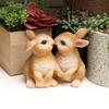 1 Piece of Kissing Couple Rabbit Ornaments, Garden Ornaments and Courtyard Accessories