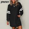 JPNTKY Fashion Autumn Winter Long Sleeve O-Neck Casual Dresses