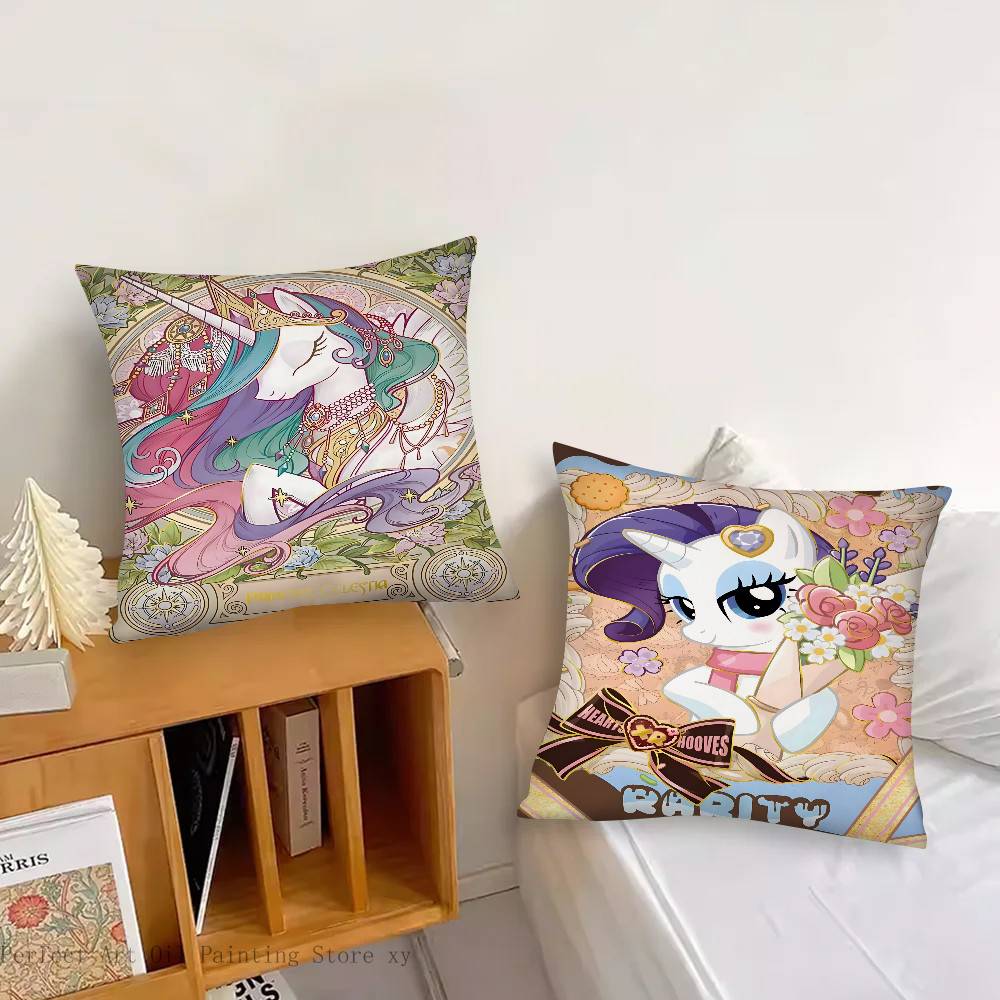 Anime My Little Pony   Pillow Case Square Pillow Bedroom Sofa Leisure Comfort Cushion Car Living Room Home Decoration