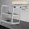 JZOOOZ Tool Cart with Portable Tool and Tool Cart with Industrial Steel for and Repair and Indoor Outdoor Tool and Repair Shop Use 3-Tier Casters,