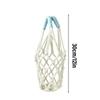 Bag For Water Bottle Handwoven Mesh Portable With Handle Drink Carrier Bag For Shopping Work Travel Daily Outdoor