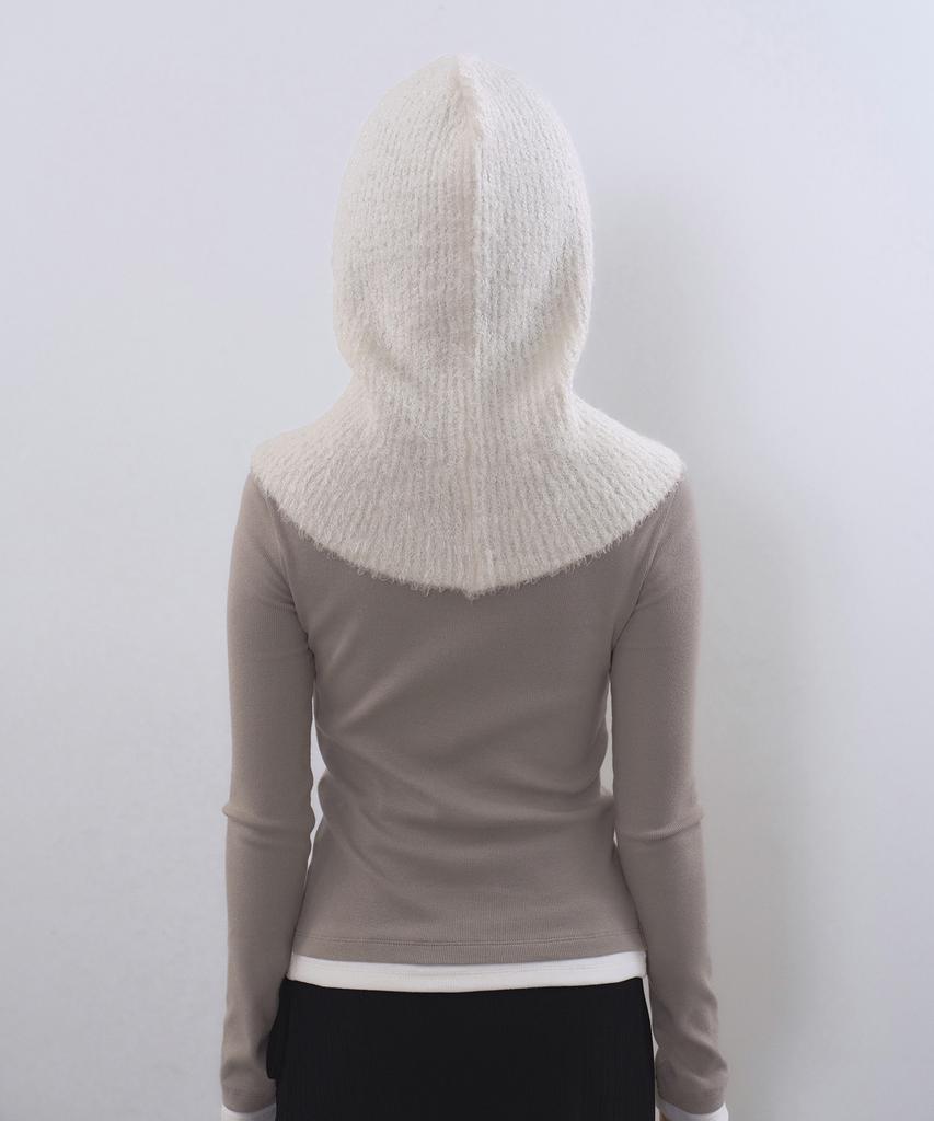 MUSINSA STANDARD WOMAN Women'S Boucle String Knit Balaclava [Ivory]