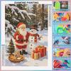 DIYDIY 5D Diamond Painting Kit Christmas Santa Snowman Full Drill Rhinestone Art Canvas Relaxing Creative Craft for Home Wall Decor Gift