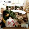 Cat Duvet Cover Collection Cat Lover Gifts Bedding For Women Cute Kitten Pattern Bedroom Decor Twin Double Queen King Size Quilt Cover