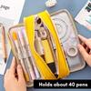 Pencil Case Large Capacity Pencil Pouch Box Stationery Zipper Pocket for School Home Storage Multilayer Pocket Office