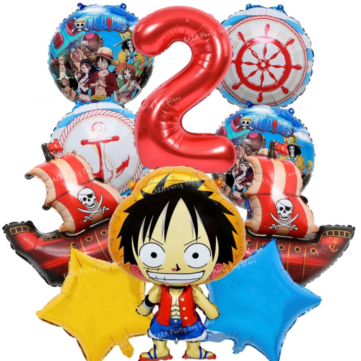 One Piece 32  Cijfer Folie Ballonnen Set voor Babyborrel Jongens Verjaardagsfeest Decoraties Kinder Speelgoed Cadeaus Lucht Ballonnen