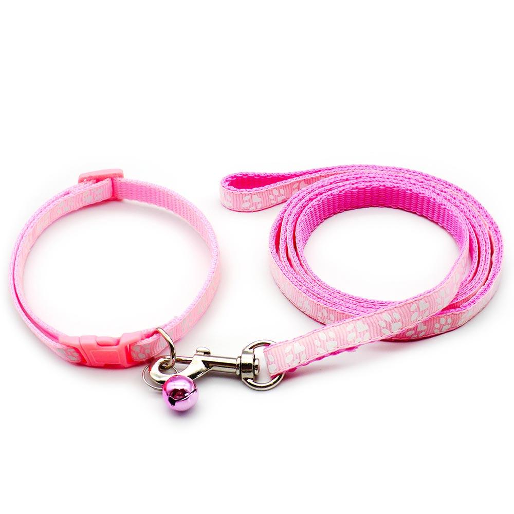 Dog Cat Collar Leash Adjustable Leashes Collar Puppy Outdoor Walking Chihuahua Terrier Schnauzer Outdoor Traction Rope General