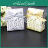 100pcs Gift Gold Sliver Bags Flower Candy Boxes Bag Favor Sweet Cake Gift Party Wedding Favours Birthday Party Favor Bags