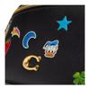 Coach X Disney Collaboration Charter 34 Mickey Mouse Cartoon Pattern Sticker Print Zipper Closure Adjustable Belt Leather Waist Bag Large CDM68-BLC