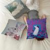 Rabbit Art Pillow Gift Home Office Decoration Bedroom Sofa Car Cushion Cover Case 45x45