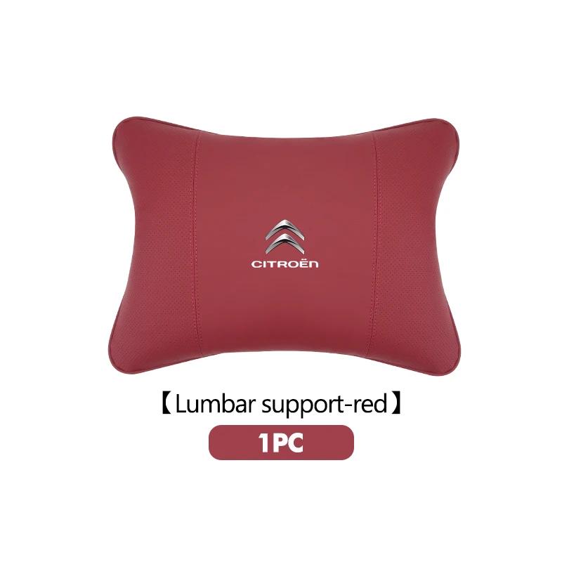 AQE3 Car Headrest Waist Rest Neck Support Seat Lumbar Cushion Pillow For Citroen C5 C1 C2 C6 C4L DS3 DS4 DS5 C-Elysee Grand Berlingo