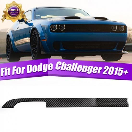 Passenger Storage Box Set Trim Cover Carbon Fiber For Dodge Challenger 2015~20