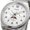 Casio Standard Moon Phase Analog Men's Watch MTP -M300D-2AV / -M300D-7AV with Metal Band, Navy / White, Overseas Model [Parallel Import]