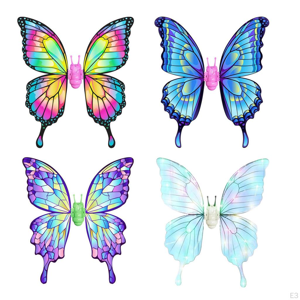 Easter Electric Fairy Wing Moving Butterfly Cosplay Party Favors,DIY Angel Light up