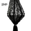 Long Lace Table Runner French Runner, Black & White Vintage for Coffee Table, Shoe Cabinet, Dining Rectangular Decorative Tablecloth Home Fine Crochet