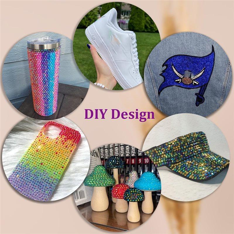 Jelly Resin Rhinestone Bedazzler Kit-48 Colors, 3Mm 48000Pcs Multicolor Flatback Gems For Crafting With B7000 Glue