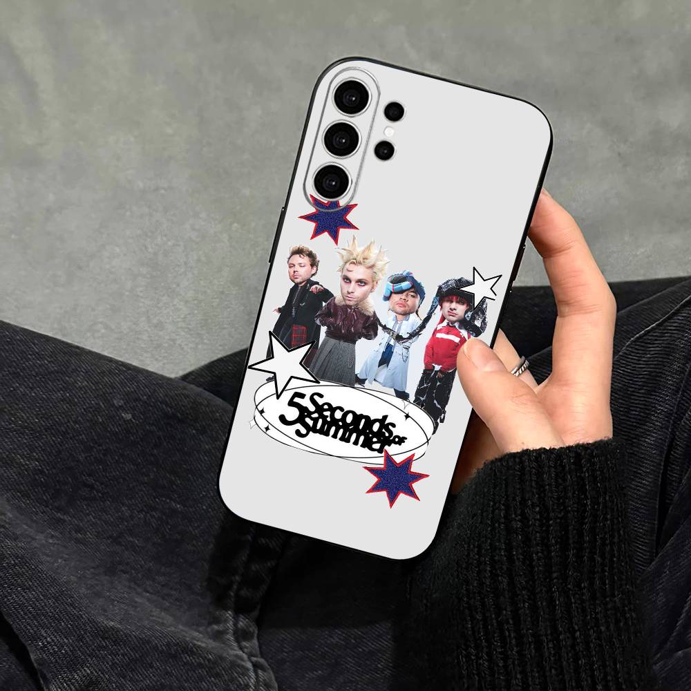 5 Seconds of Summer-5SOS Phone Case For Samsung S25,S24,S21,S22,S23,S30,Ultra,S20,Plus,Fe,Note,10,9,5G Black Cover