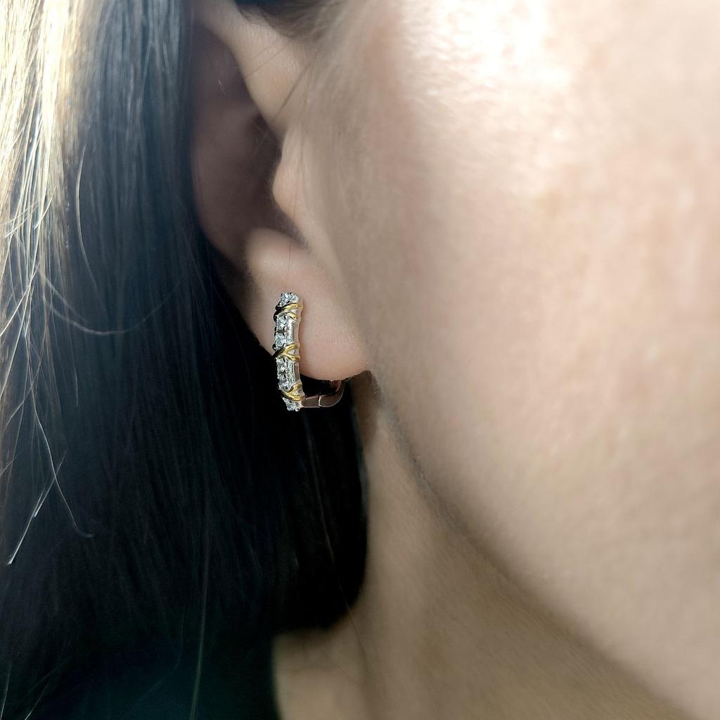 Øredobber i sølv med cubic zirkon (2160175)