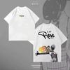2026 Lesser Thema Cartoon Stijl T-shirt Katoen Comfortabel Anime Fan Cadeau Frisse Donkere Botsing Unisex en Dames Persoonlijkheid Kleding