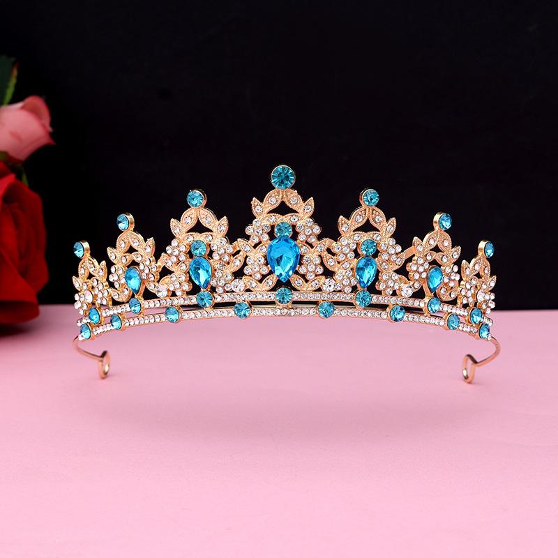 Bride's Crown Headband Wedding Korean Birthday Gift Adult Gift Crystal Crown Princess Dress Hair Accessory