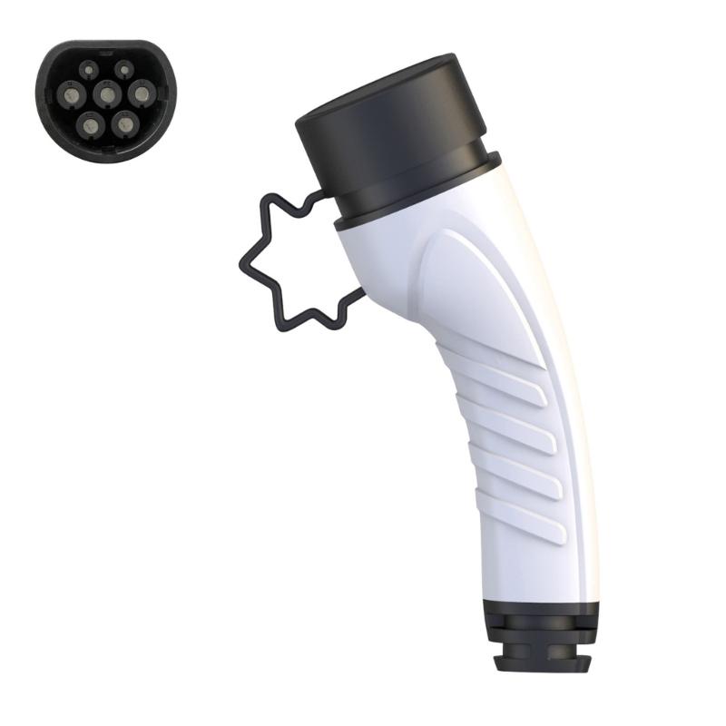 Long Lasting Electric Vehicle Charging Head Heat Resistant Support Type 2 Standard For Fast Power Refill Easy Travel Use