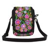 Vintage Chinese Style Embroidered Canvas Crossbody Bag With Multiple Pockets For Daily Use