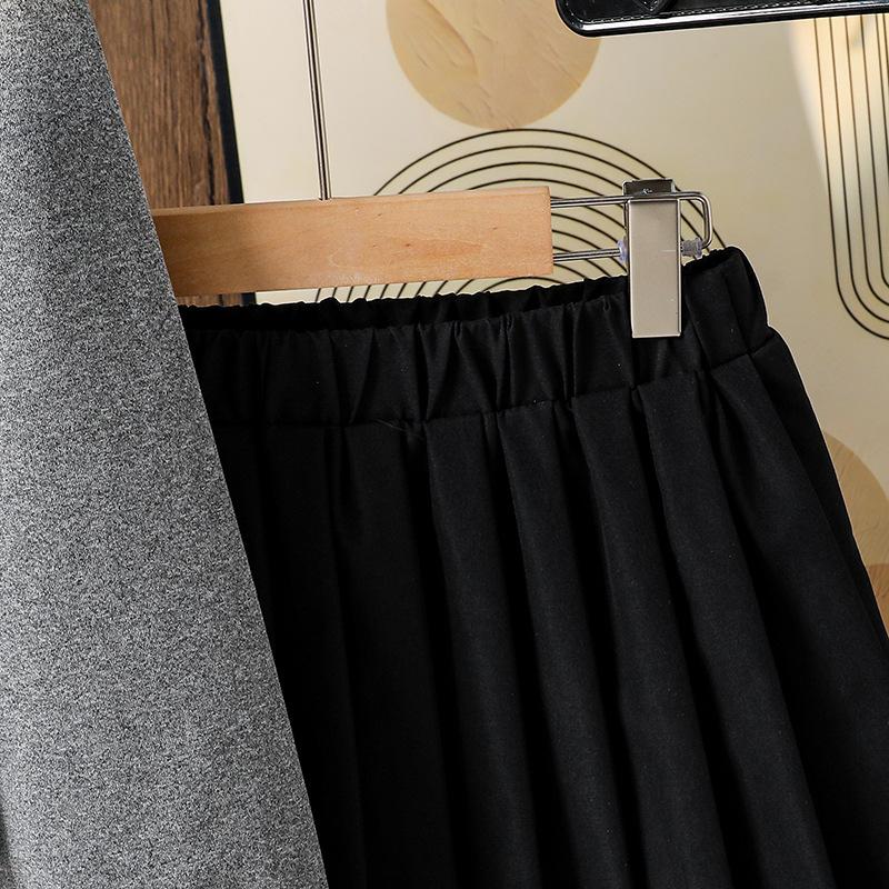 Set Casual pentru Fete, Toamnă Modă Copii Top Floral cu Mâneci Lungi, Fustă Plisată