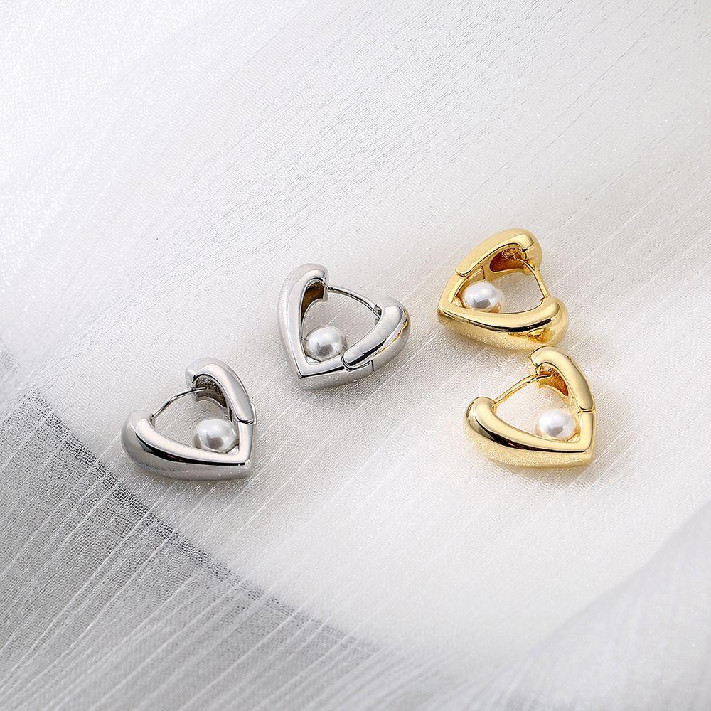 

Girl Female Dangle Earrings Fashion Jewelry Hoop Earrings Korean Style Earrings Pearl Earrings