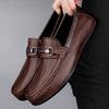 Mode Äkta Läder Herr Casual Skor Nya Slip-on Formella Loafers Herr Mockasiner Italienska Herr Körskor Allround Herr Kostymskor