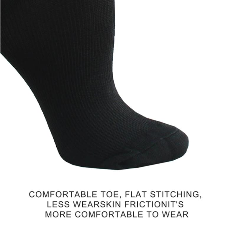 Krampfadern Kompressionssocken Passend für Golf Rugby Laufen Wandern Sport für Anti-Müdigkeit Fahren Reisen Flug Frauen Männer Socken