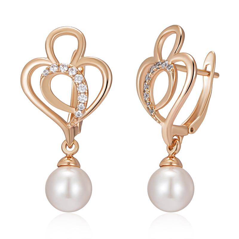 

Kinel розового золота цветные висячие серьги для женщин циркониевая оправа невесты свадебные украшения роскошные серьги подарок