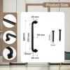 Cabinet Pull Shed Front Door Carbon Steel Exterior Interior Barn Handle