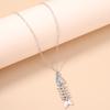 Modischer Legierungs-Fischgräten-Halskettenanhänger für Damen Mädchen Halskettenkette Party Urlaubs Schmuck Geschenke