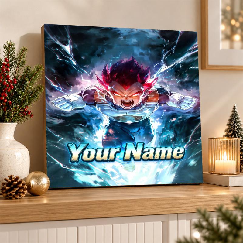 Dragon Ball Vegeta Custom Name Diamond Painting Personalized 5D Full Drill DIY Diamond Art Home Decor