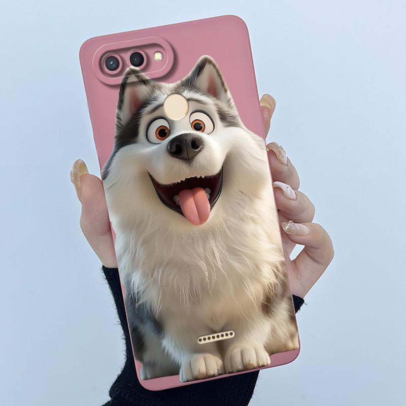 For Xiaomi Redmi 6 5 Plus 5A 4A 4X Case Advanced Sense Pretty Cartoon Flower Liquid Silicone Soft TPU Protective Back Cover Capa