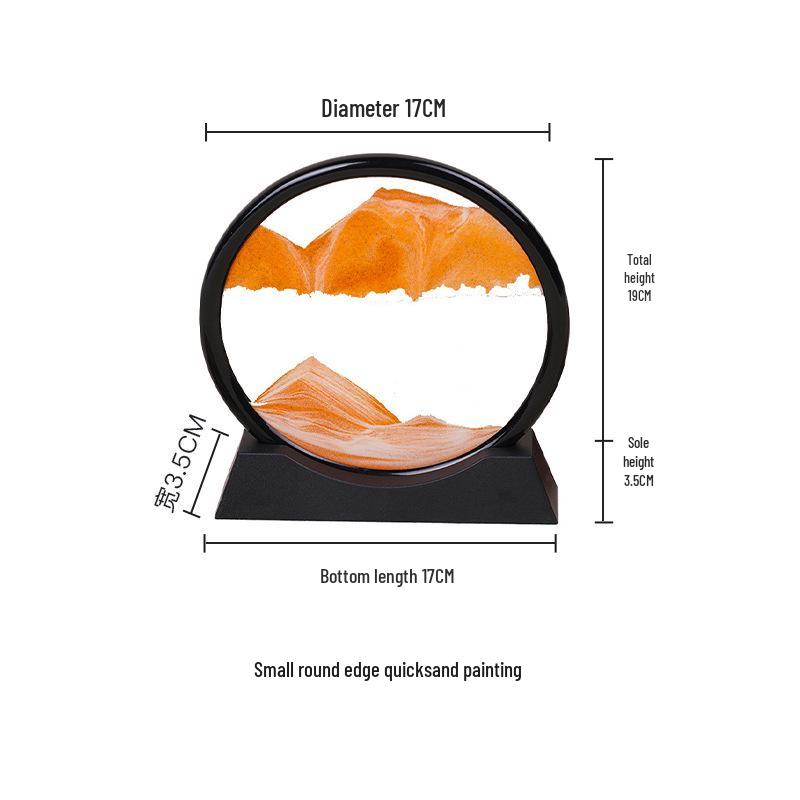 3D Dynamic Quicksand Hourglass Painting - Creative Home & Wine Cabinet Decor Gift