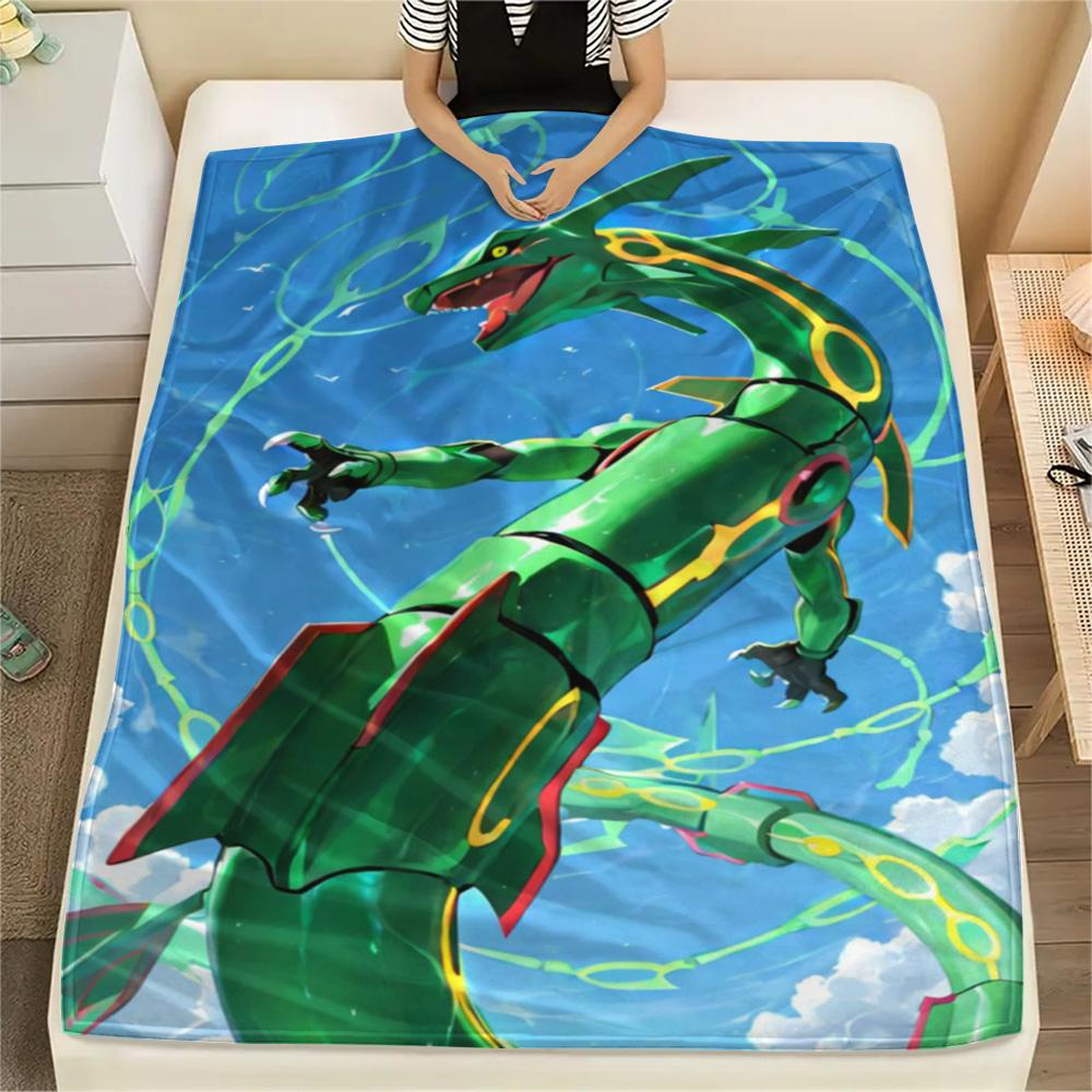 Pokemon Household Life Flannel Blanket, Warm Printed Cover for Daily Relax, Furniture Use and Picnic Activity.-TING
