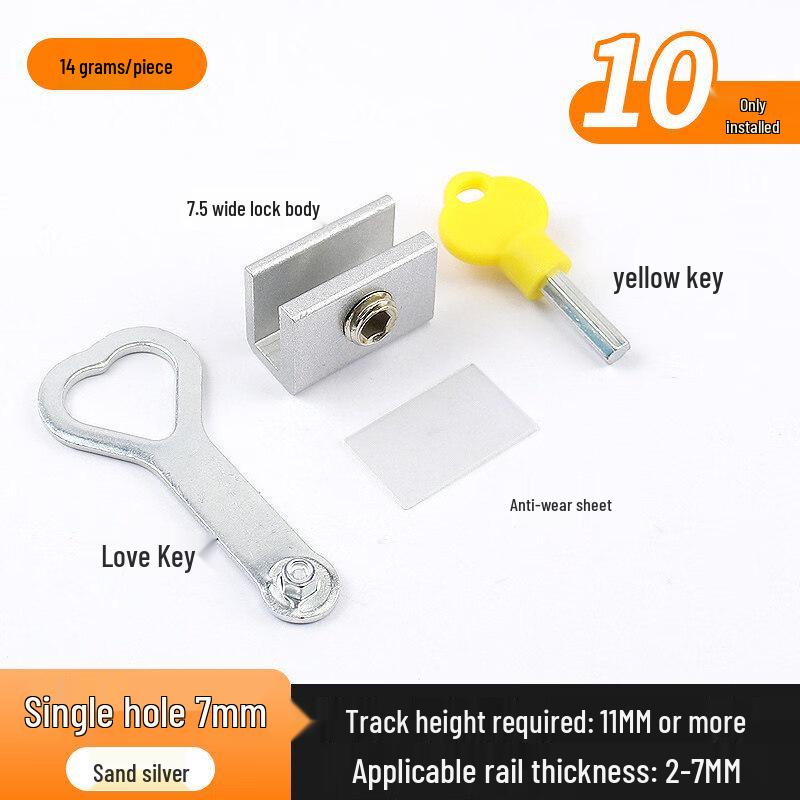 Adjustable No-Drill Window Security Lock