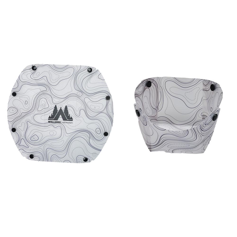 Outdoor Multi-Purpose Tableware Space Saving Ultra Light Tableware Set Reusable Plastic Bowl Plate Cup Filter for Camping Hiking