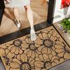 Floral Printed Entrance Non-slip Door Mat Bedroom Bedside Foot Mat Living Room Balcony Hallway Rugs Bathroom Toilet Floor Mat
