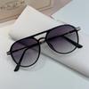 New Arrival Round Sunglasses Metal Frame Gradient Lens for Women Men Traveling Pilot Sun Glasses