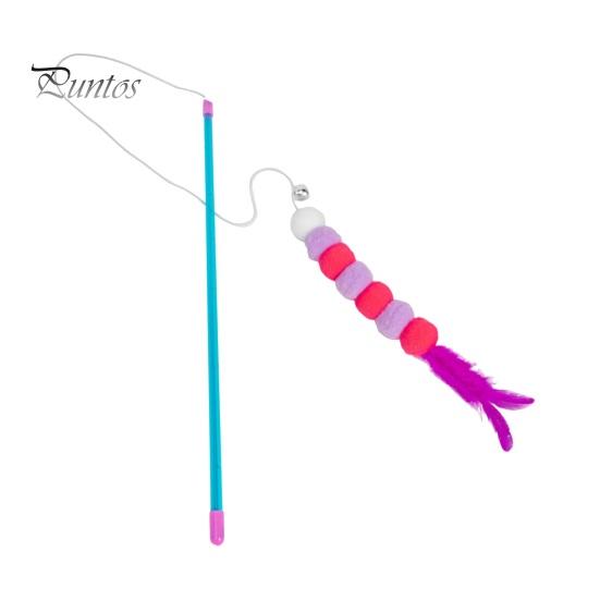 

Интерактивная игрушка-дразнилка для кошек, выдвижная веревка, забавная палочка для кошек, палочка-дразнилка с колокольчиками, эластичный шнур, палочка-дразнилка для котят, не поддающаяся жеванию фиолетовый