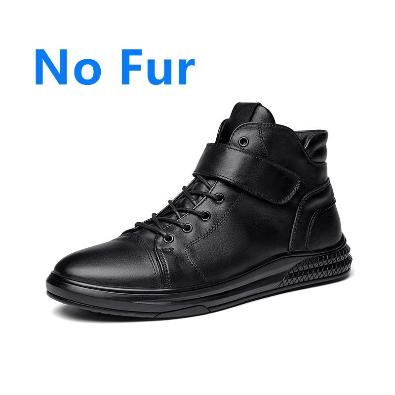 

Брендовые высококачественные мужские ботинки из натуральной кожи, базовая мужская повседневная обувь, модные ботильоны для мужчин, зимние ботинки с пухом 45