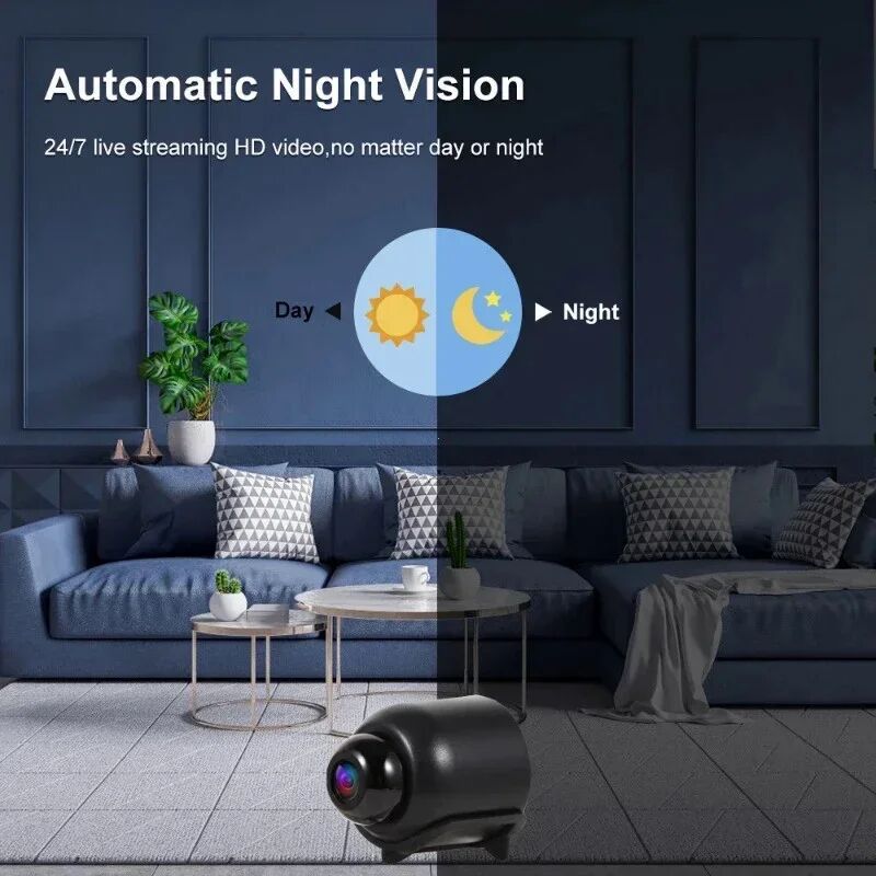 Wireless Security Surveillance Camera, High-Definition Night Vision Motion Detection Monitor, Lightweight and Portable Camera