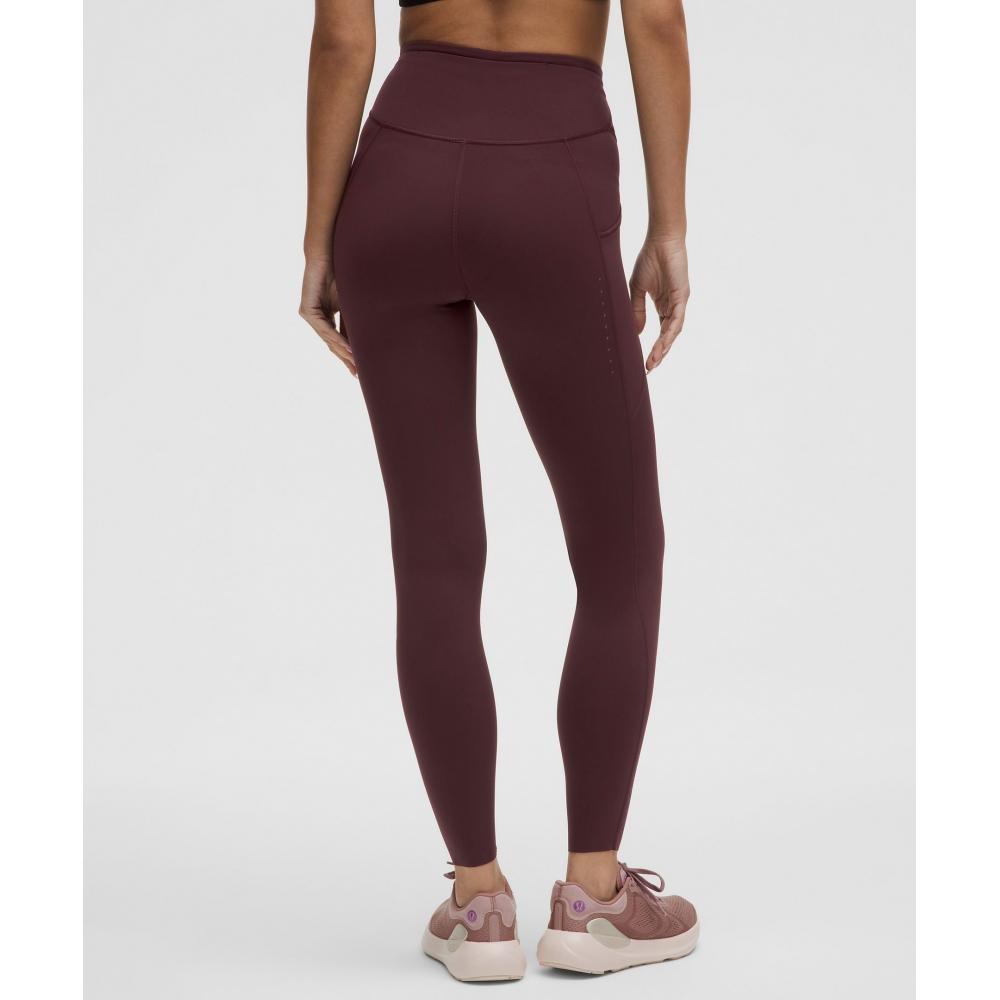Lululemon Fast And Free High Rise Tight 28   5 Pocket Goodnight Plum
