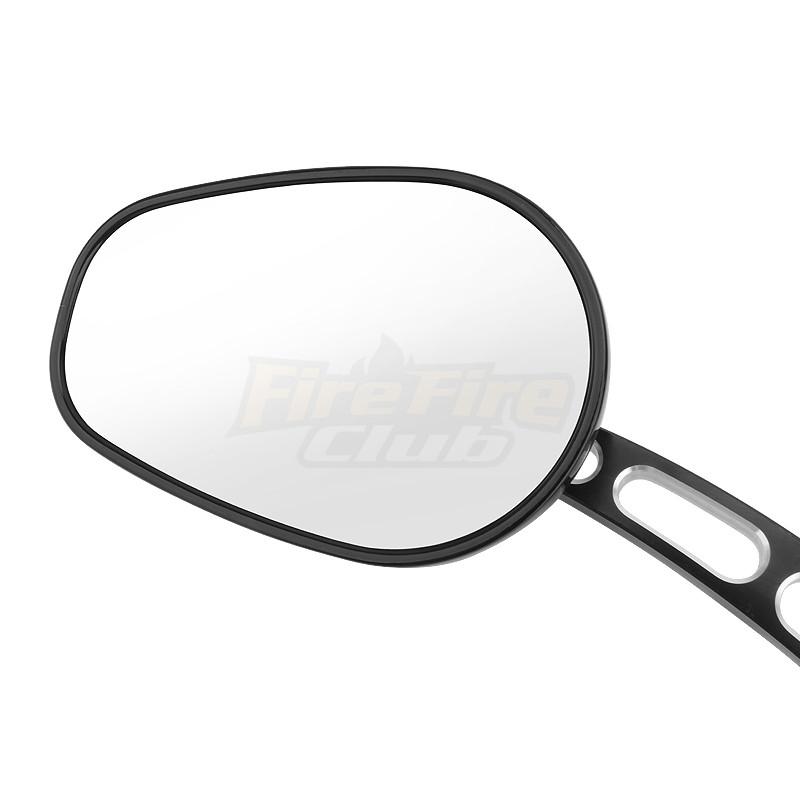 Universal Motorcycle Black Rearview Side Mirrors For Harley Touring Road King Dyna Softail FLHTC Classic Sportster XL 1200 883