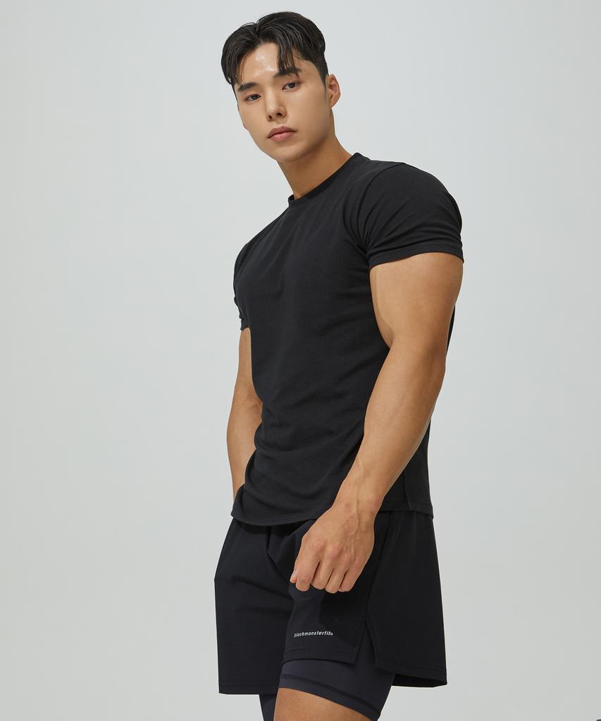 Beullaegmonseuteopis Plain Muscle Fit Modal Short Sleeve T-Shirt (4 Colors)